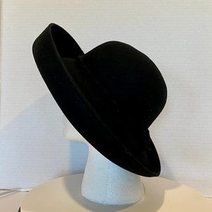 Large Winter Black Hat